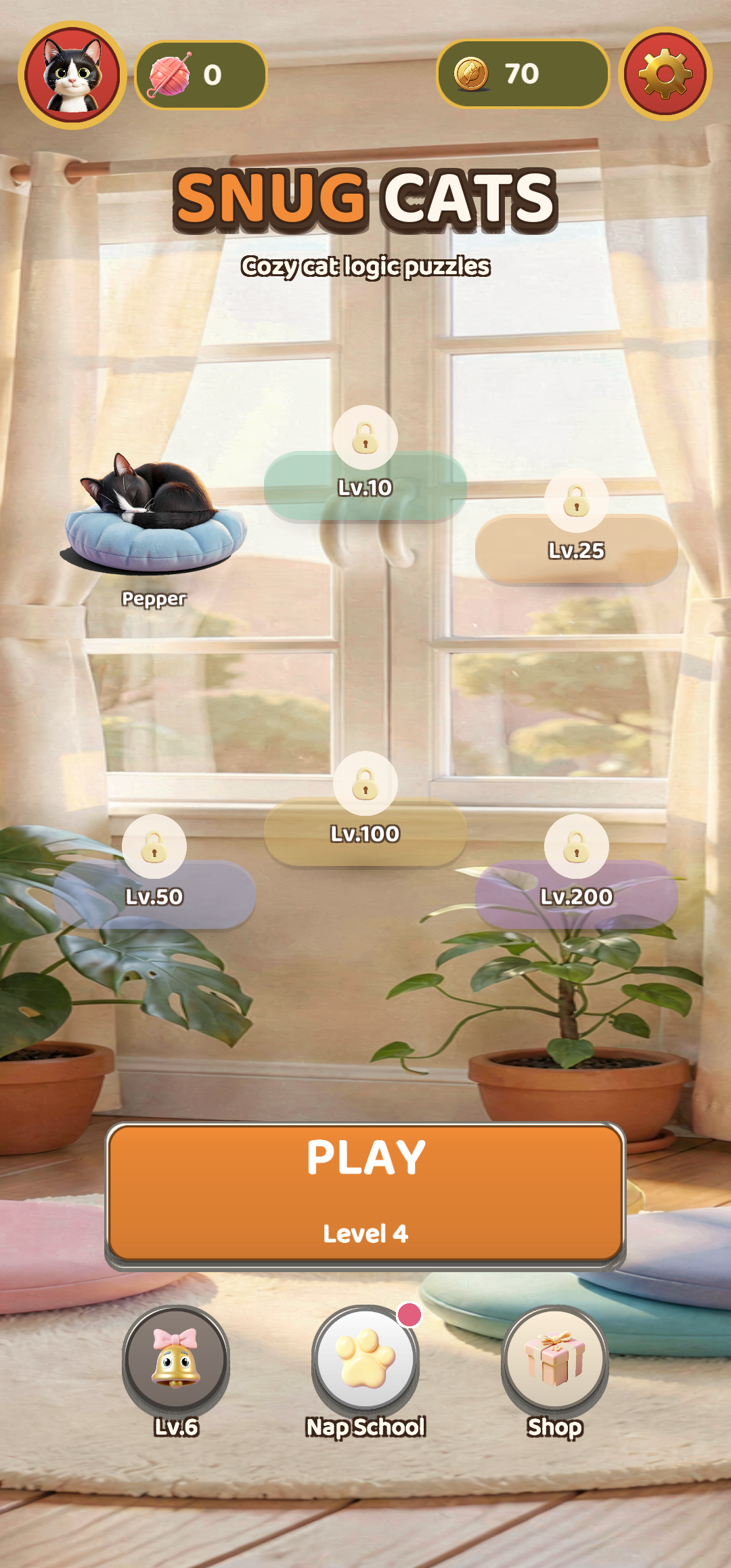 Snug Cats: screenshot